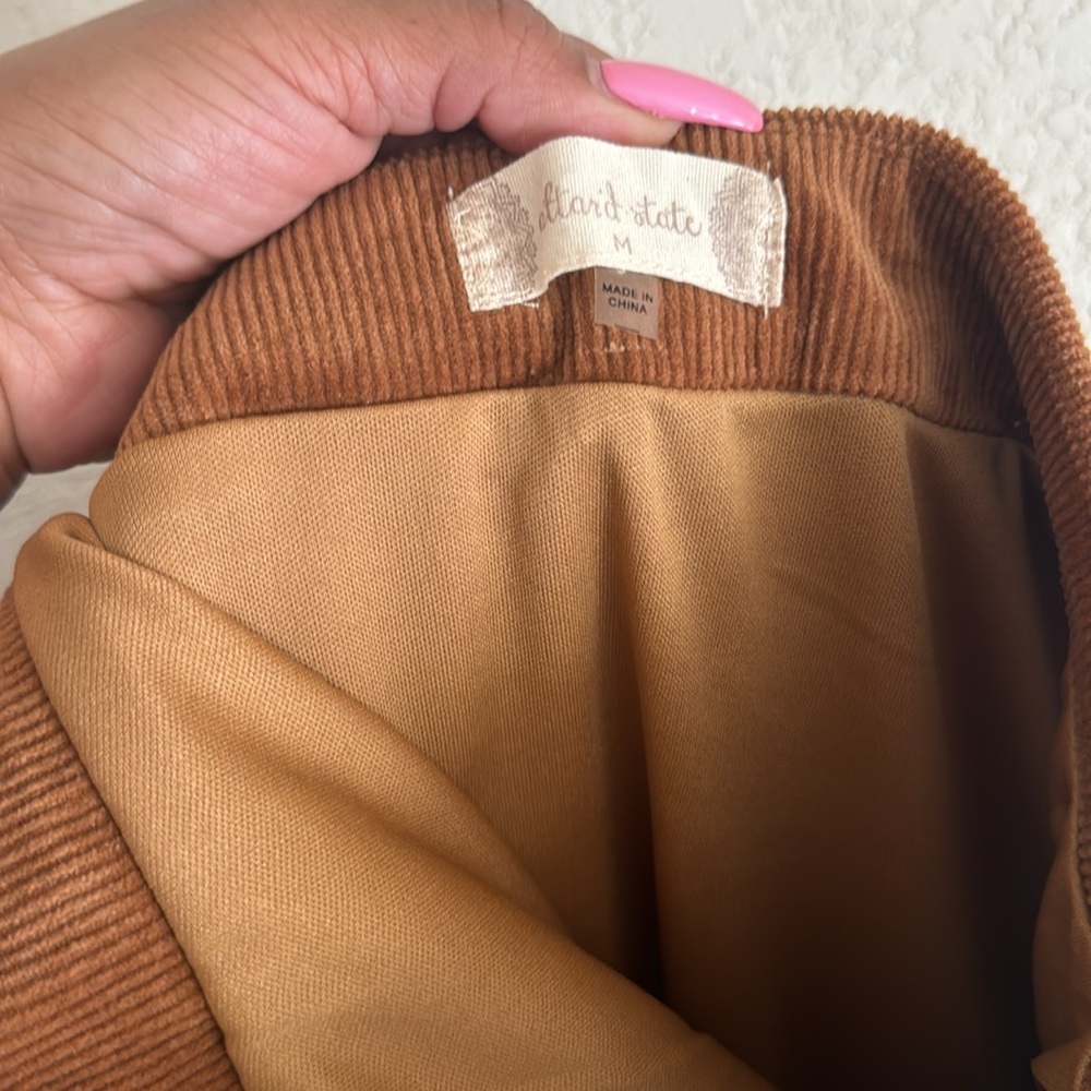Corduroy Tan Skirt altard state medium - Picture 2 of 2